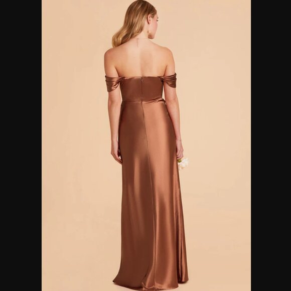 BIRDY GREY Mia Convertible Dress - Satin Rust - Picture 4 of 7